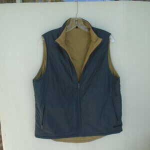 SpaceX Women's Reversable Puffer Vest Size XL Blue/Beige